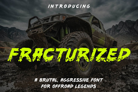 FRACTURIZED display font – cover