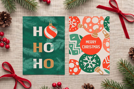 Classic Christmas Postcard Templates preview 5