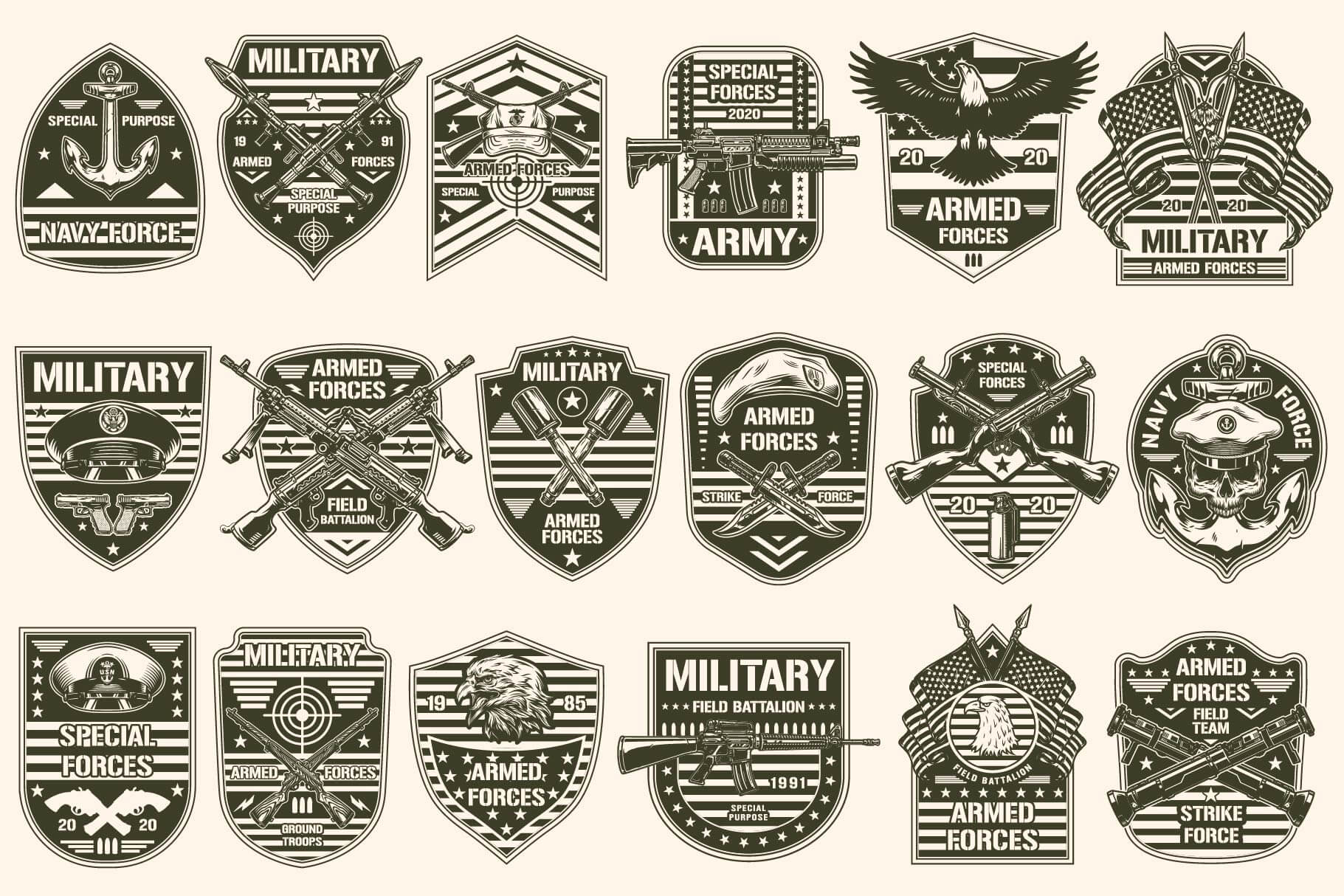 Military Badges (36)