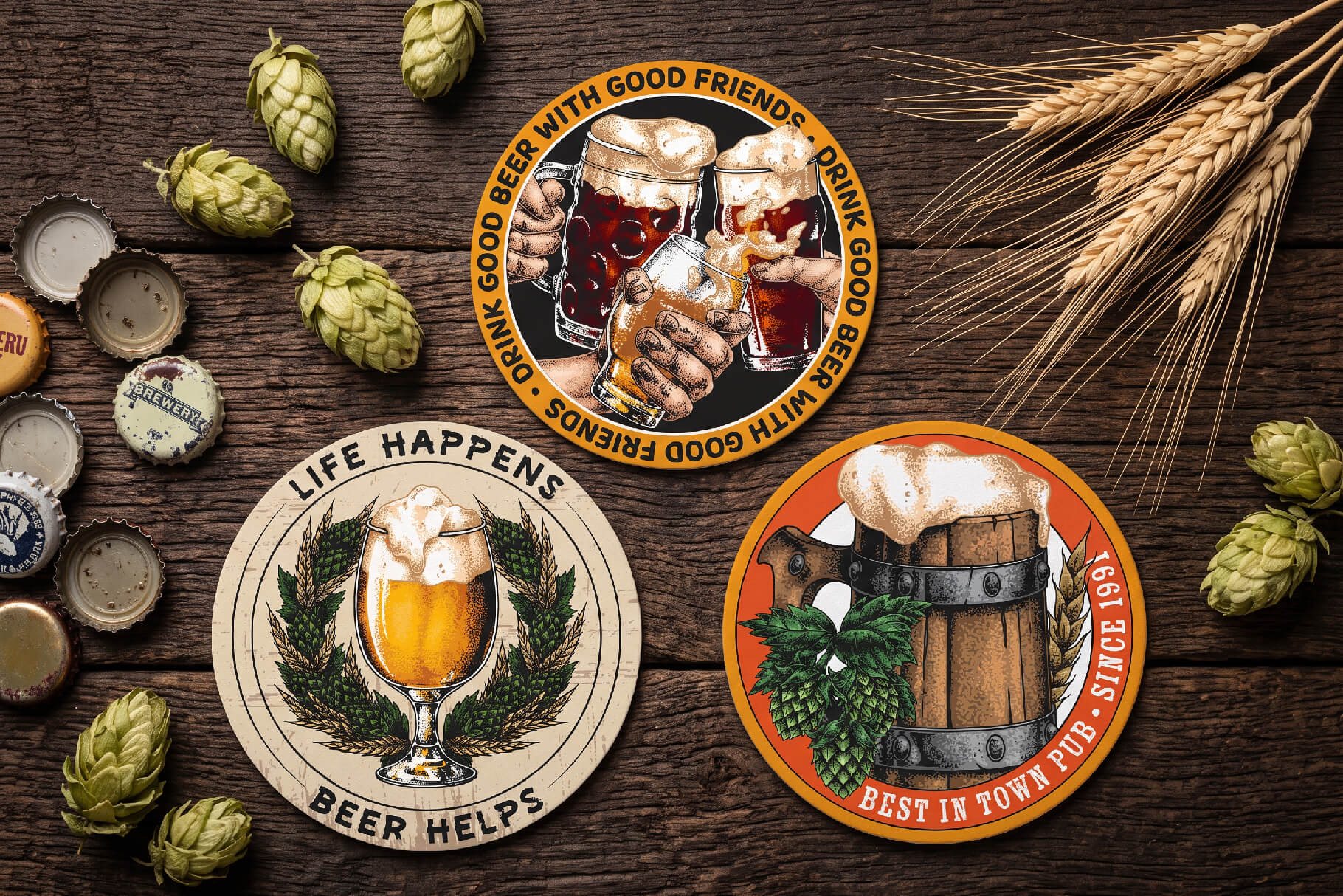 Retro Beer Coaster Designs (9)