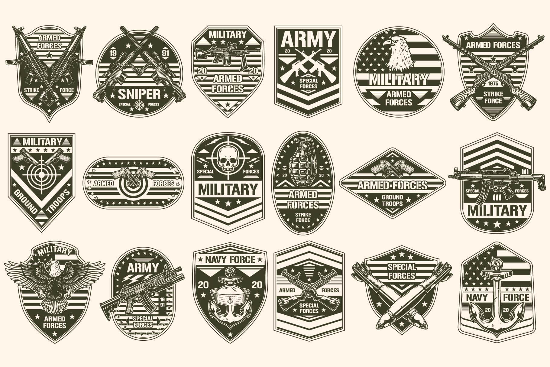 Military Badges (36)