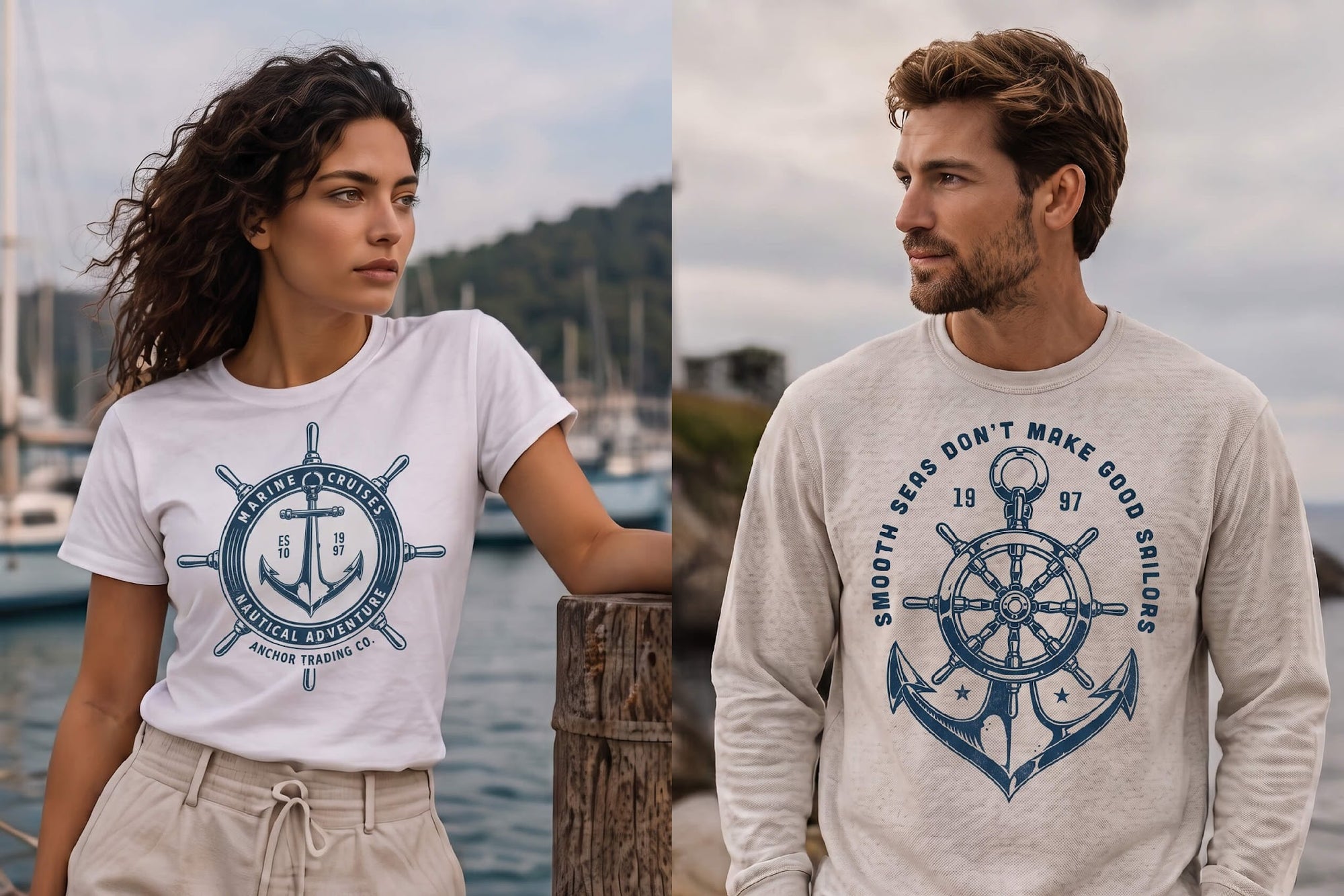 Vintage Nautical Logo Design Templates (41)