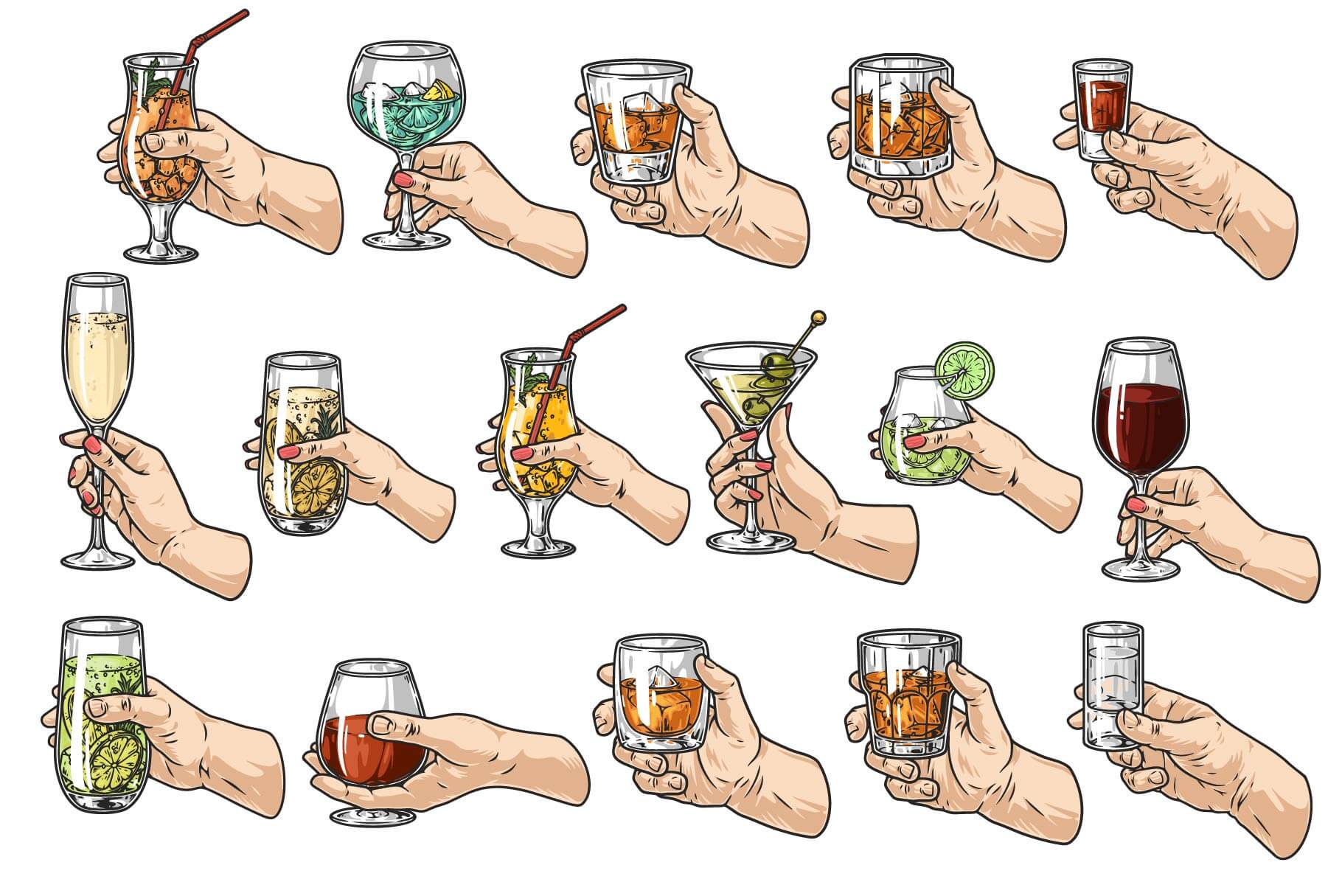 Alcohol Illustrations (64)