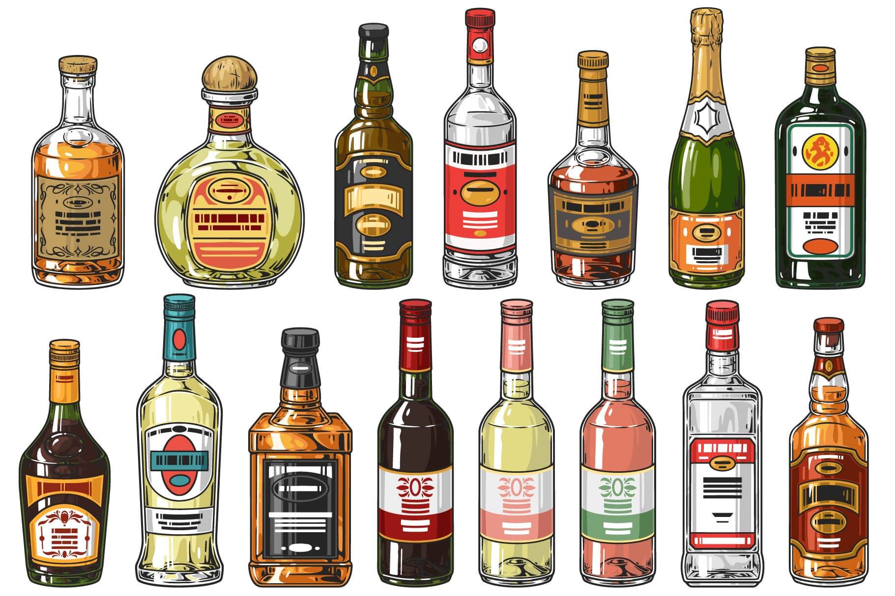 Alcohol Illustrations (64)