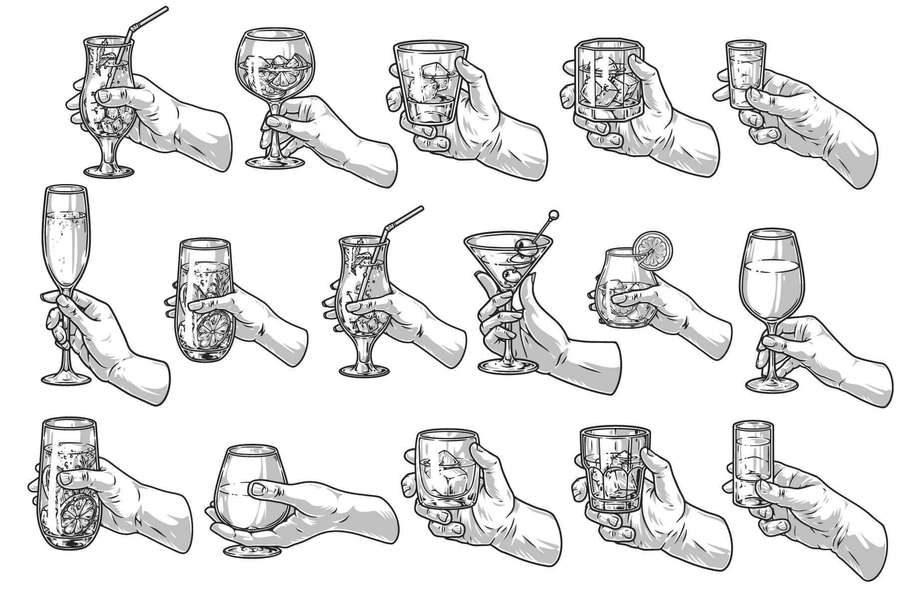 Alcohol Illustrations (64)