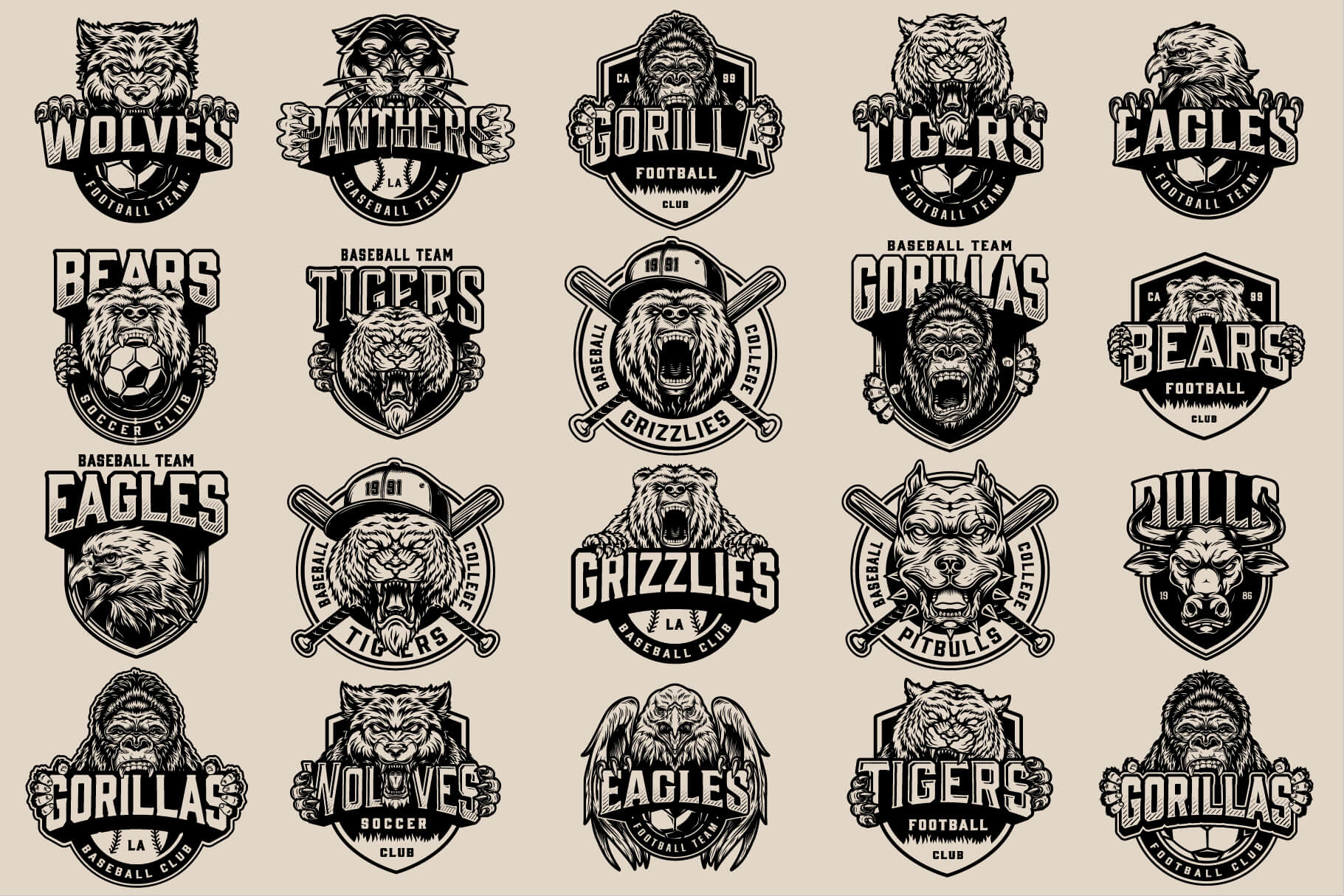 Sport Logo Templates (20)