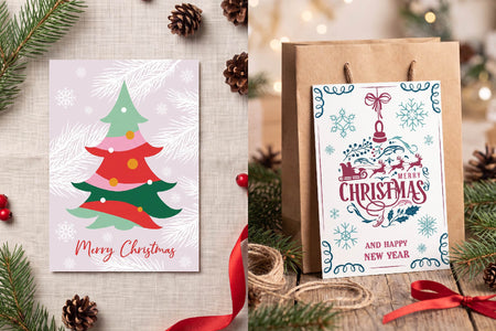 Classic Christmas Postcard Templates preview 7