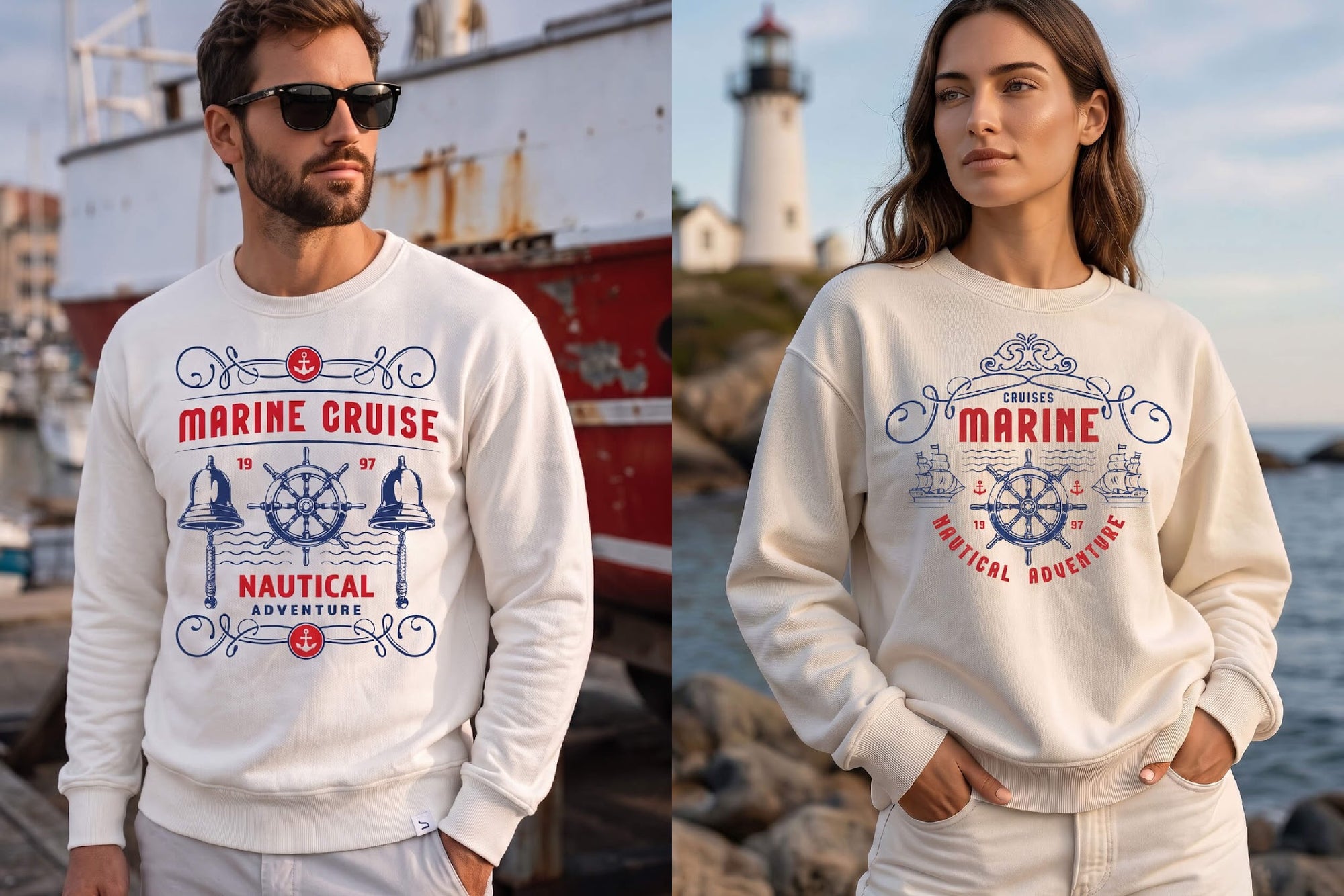 Vintage Nautical Label Design Templates (24)