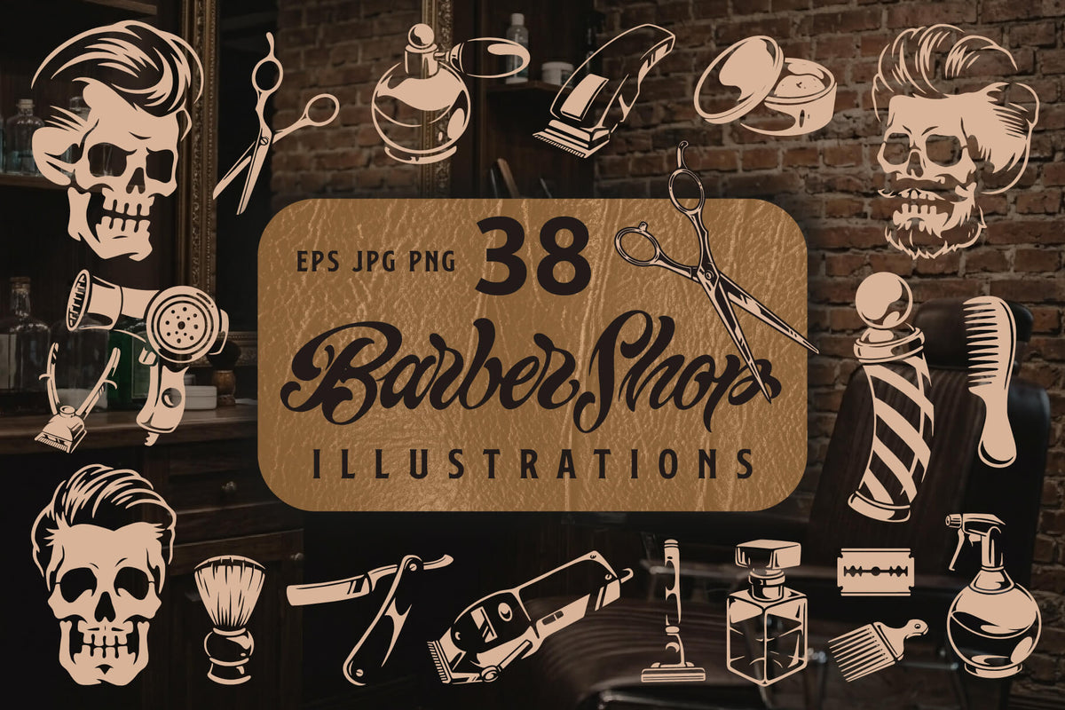 Bold Barbershop illustrations – cover