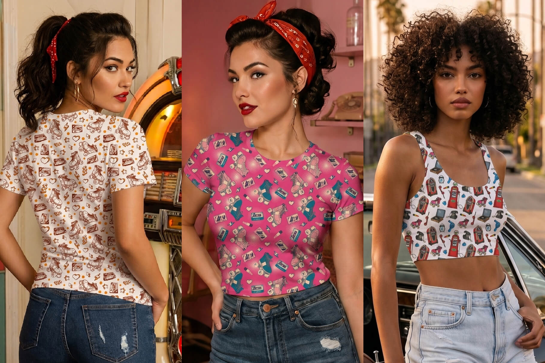 Retro Pin-Up Patterns (21)