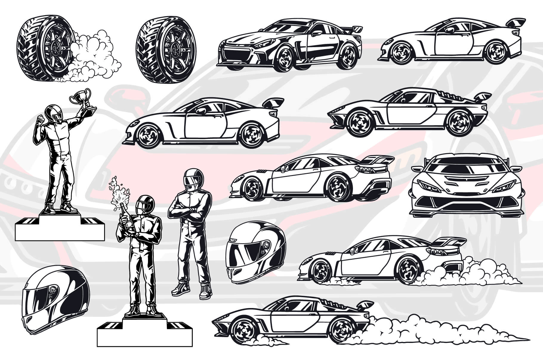 Racing Illustrations (168)