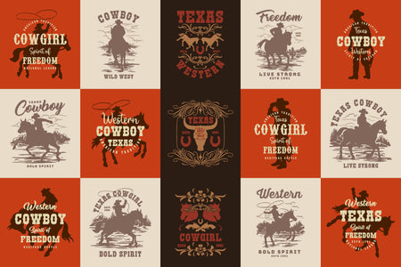 Western Label Design Templates preview 2