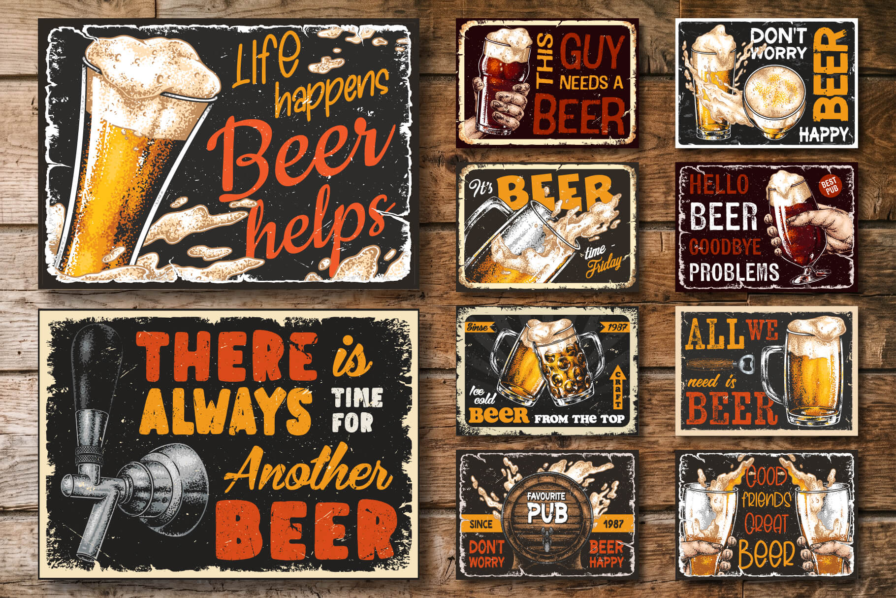 Retro Beer Signs With Quotes (20)