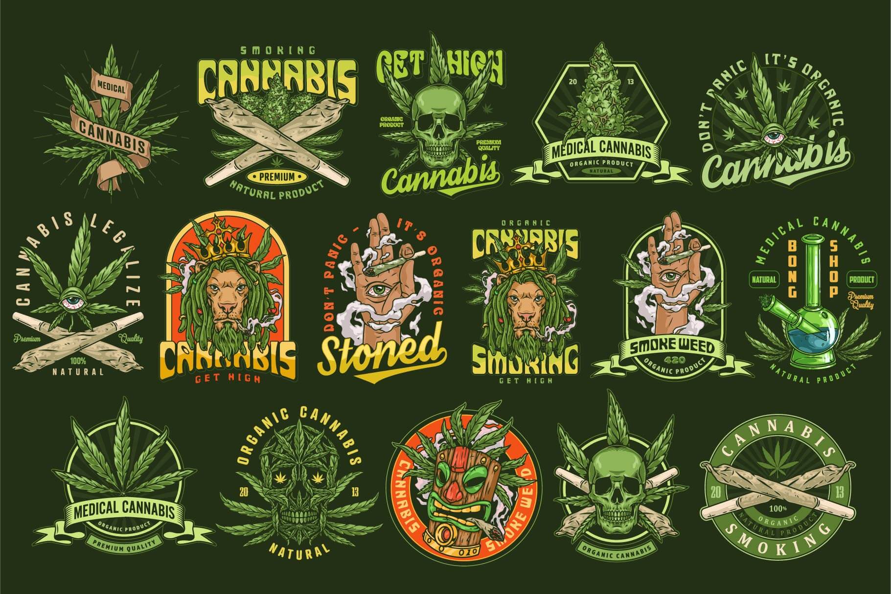 Cannabis Design Templates (32)