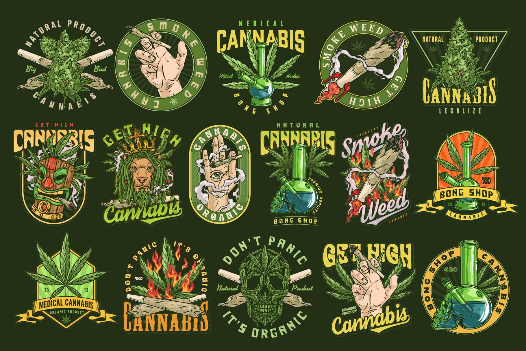 Cannabis Design Templates (32)
