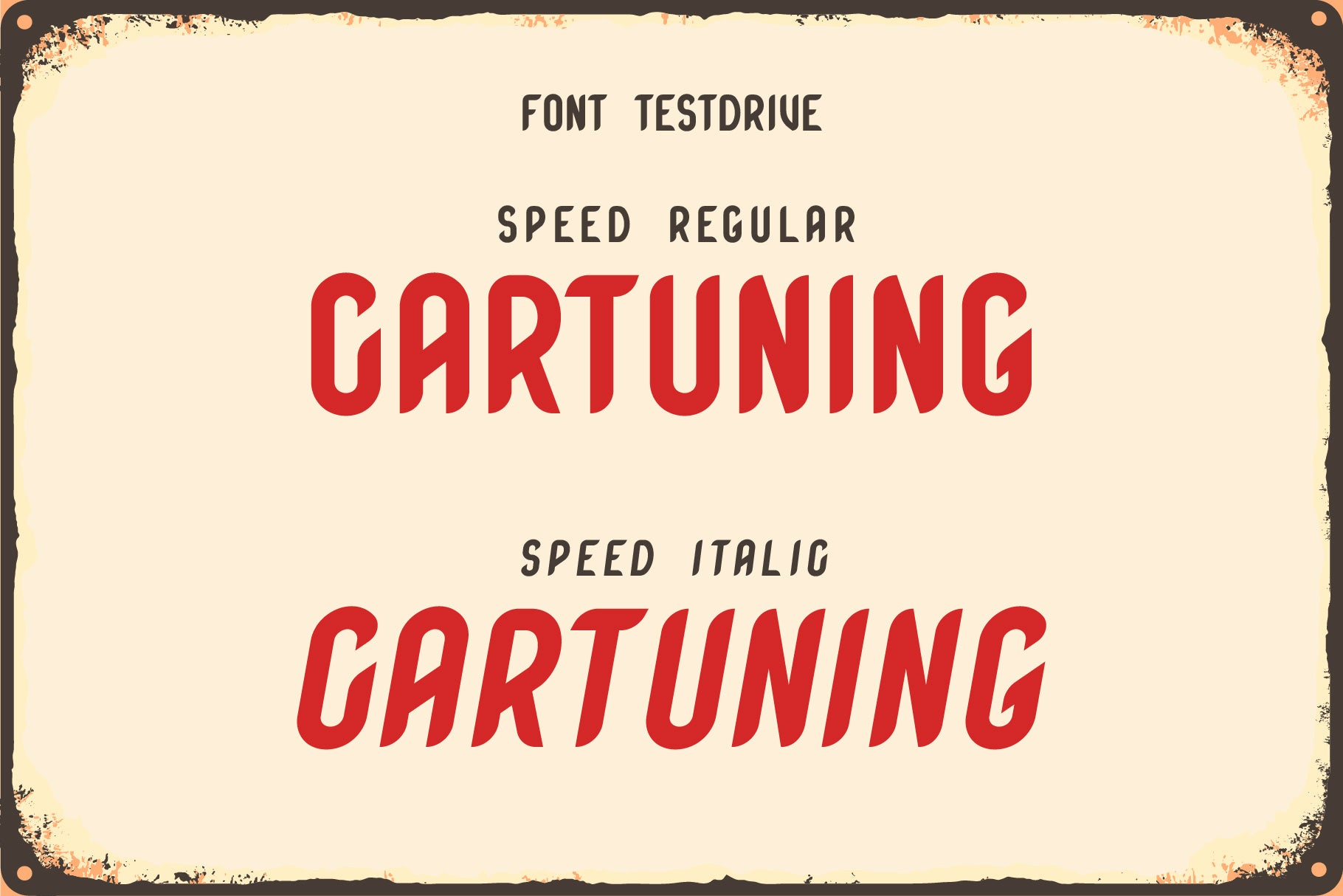 Cartuning Font