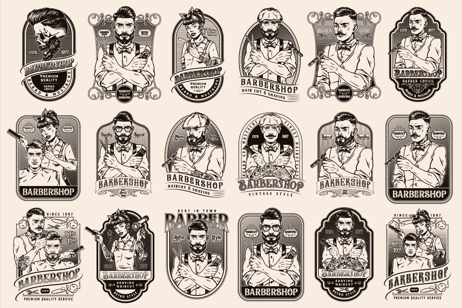 Barbershop Design Templates (45)
