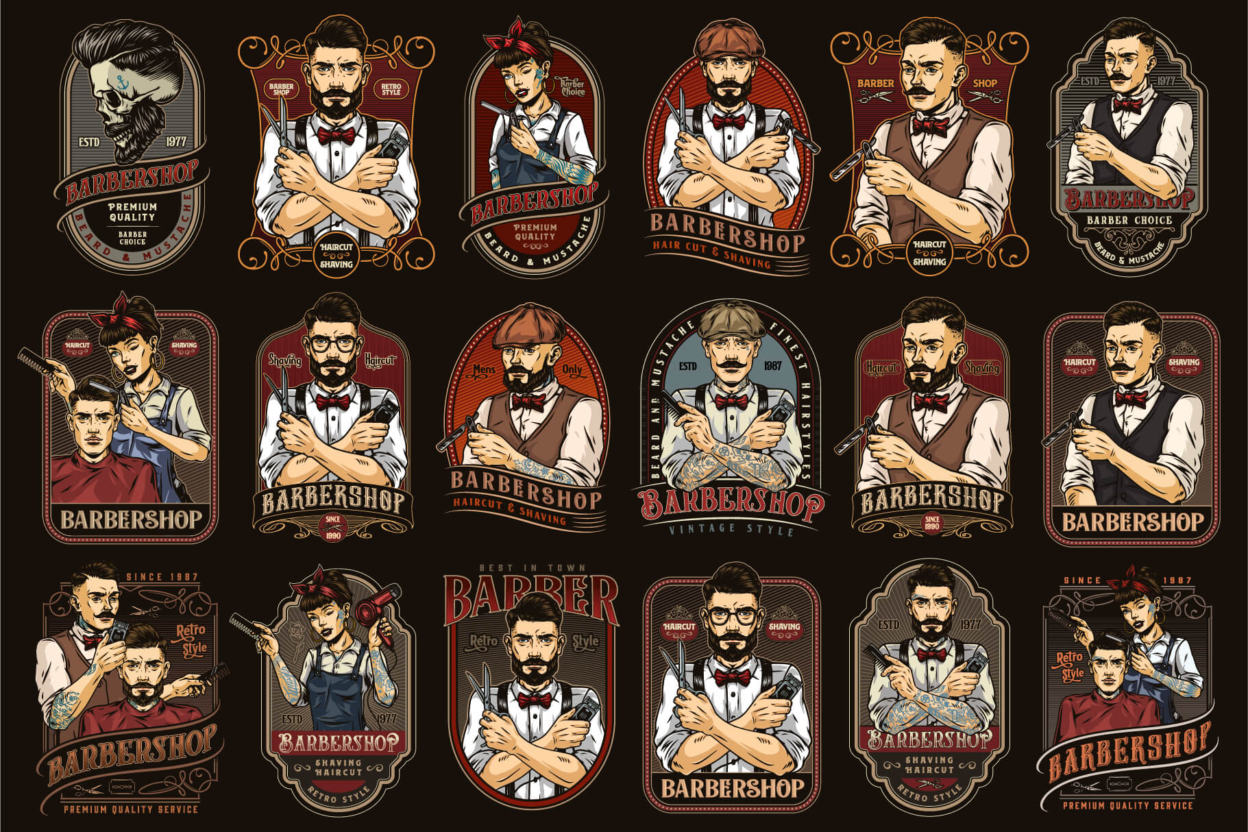 Barbershop Design Templates (45)