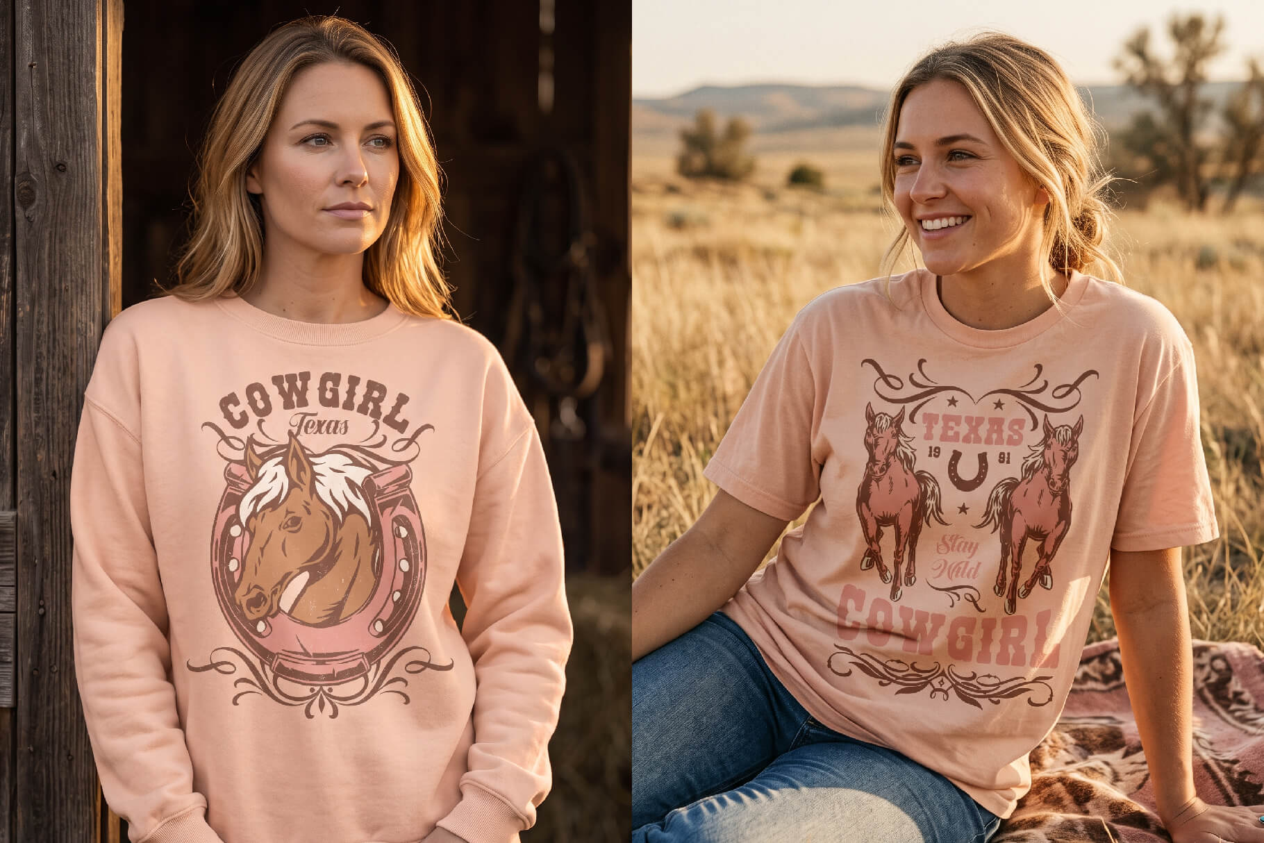 Vintage Cowgirls Illustrations (55)