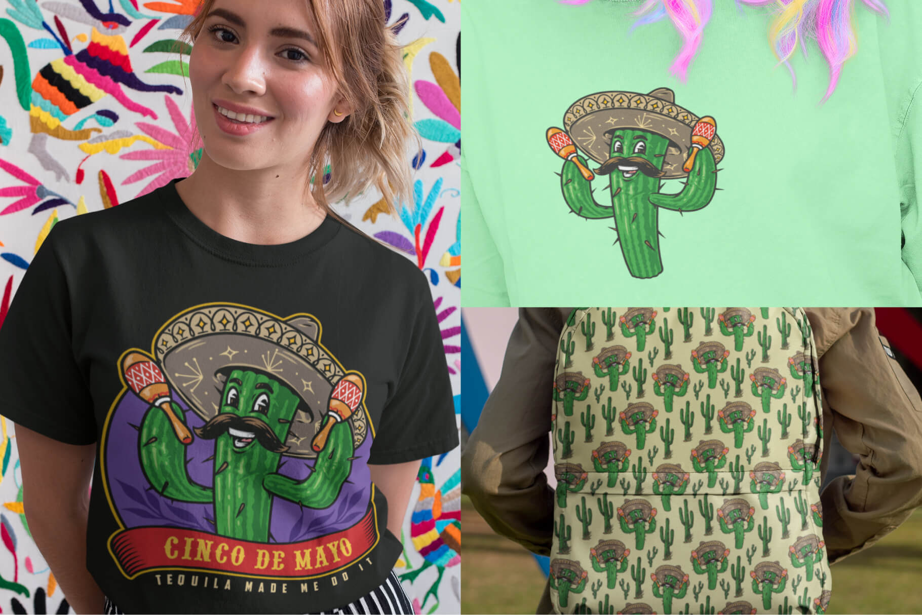 Cinco de Mayo Illustrations Set