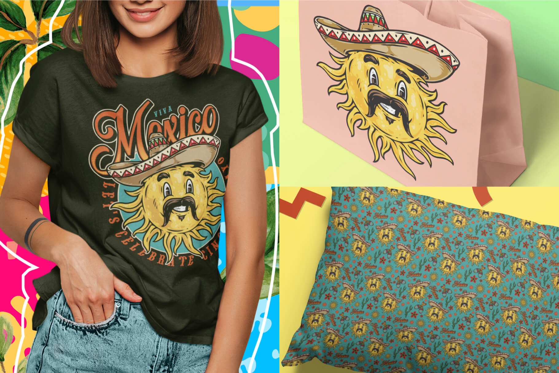 Cinco de Mayo Illustrations Set