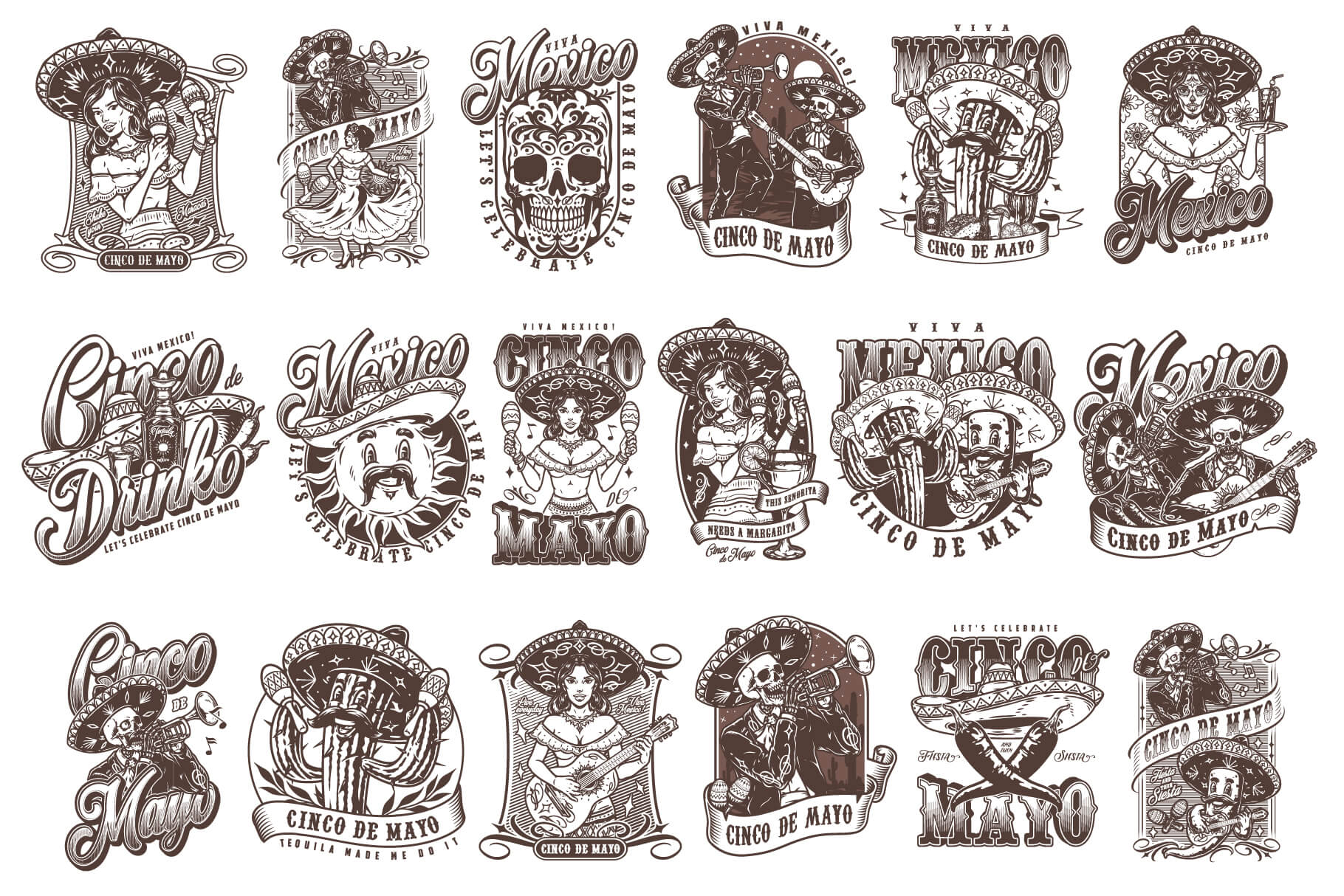 Cinco de Mayo Design Templates Bundle (54)