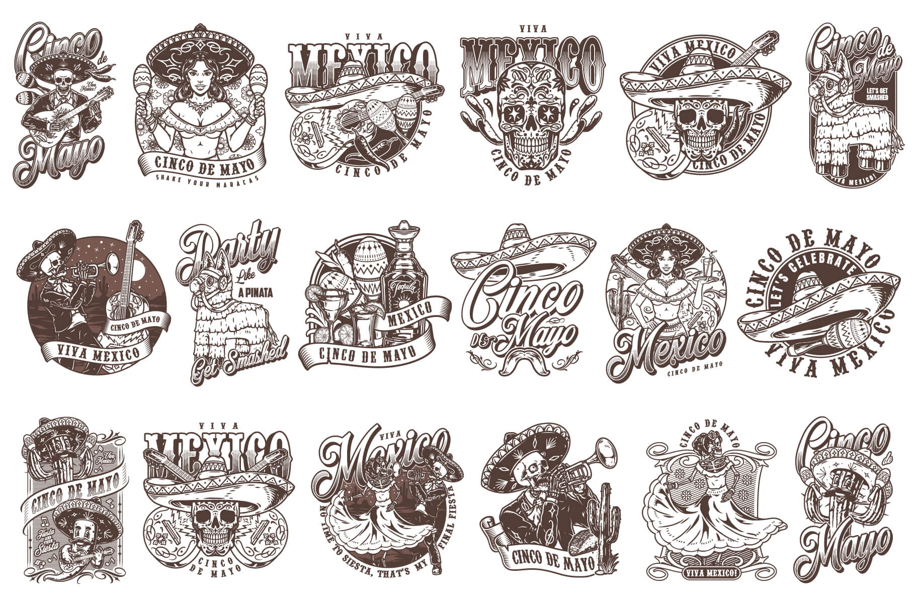 Cinco de Mayo Design Templates Bundle (54)