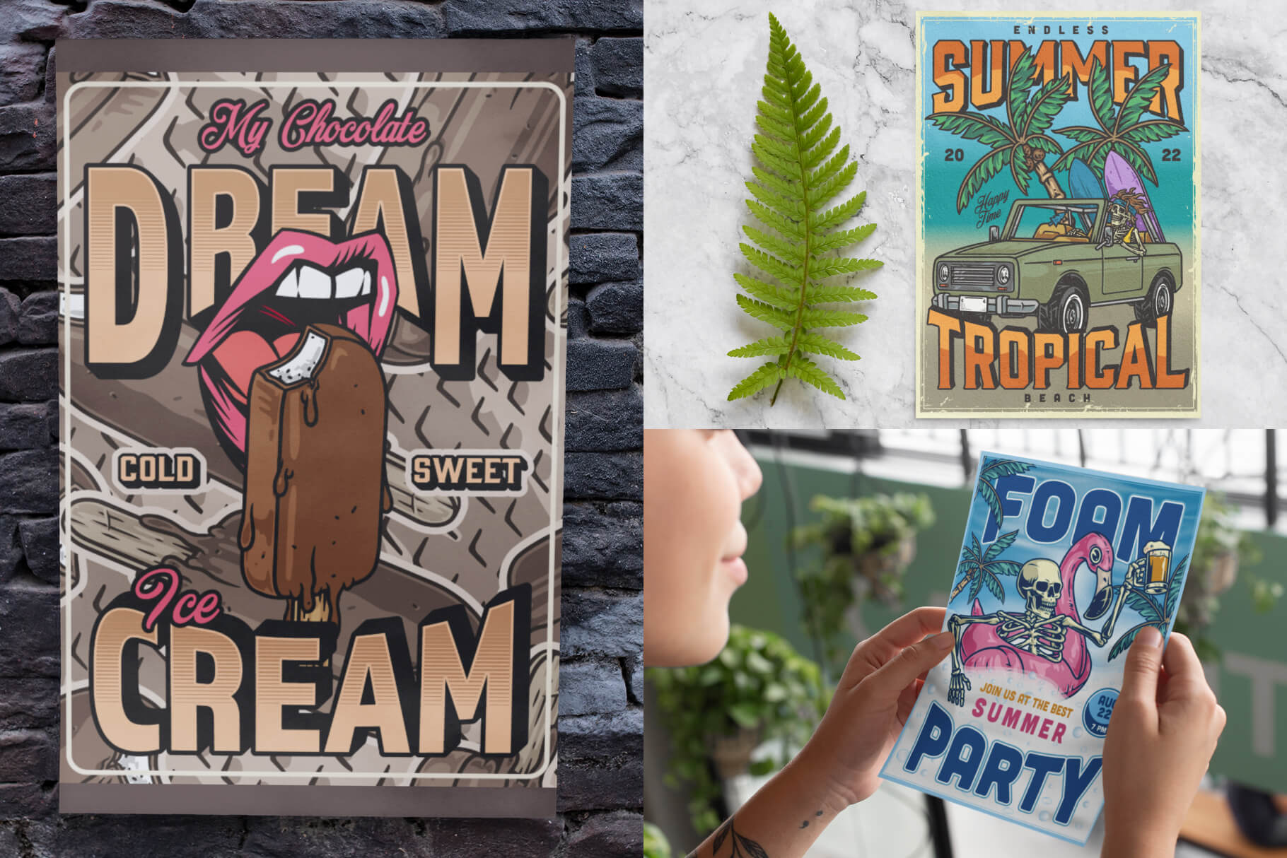 Summer Party – Editable Vector Posters (64)