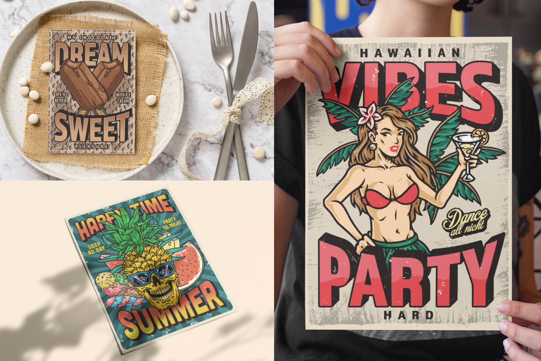 Summer Party – Editable Vector Posters (64)