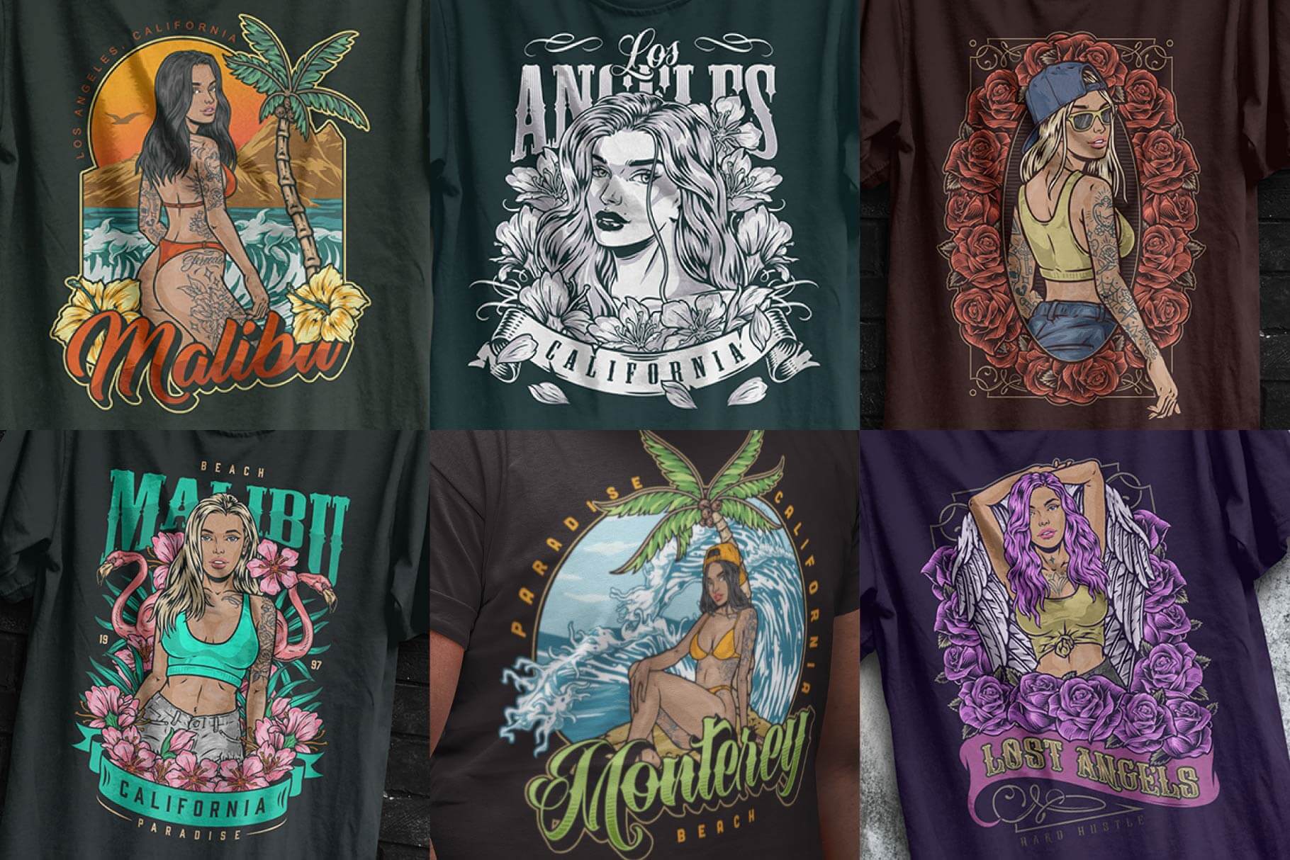 Hot Girls Creator – Modular Female Character Creator (6 Poses)