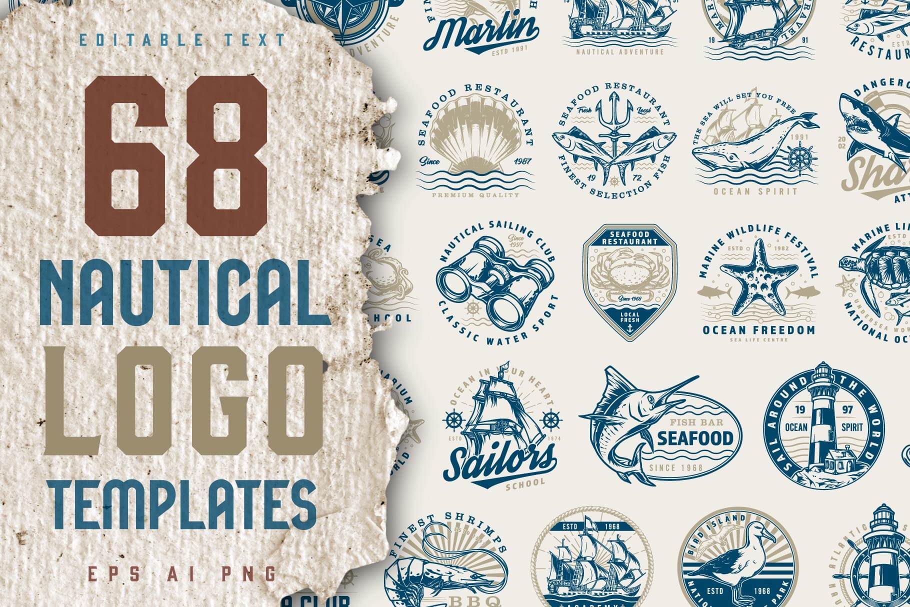 Nautical Logo —  Design templates (68)