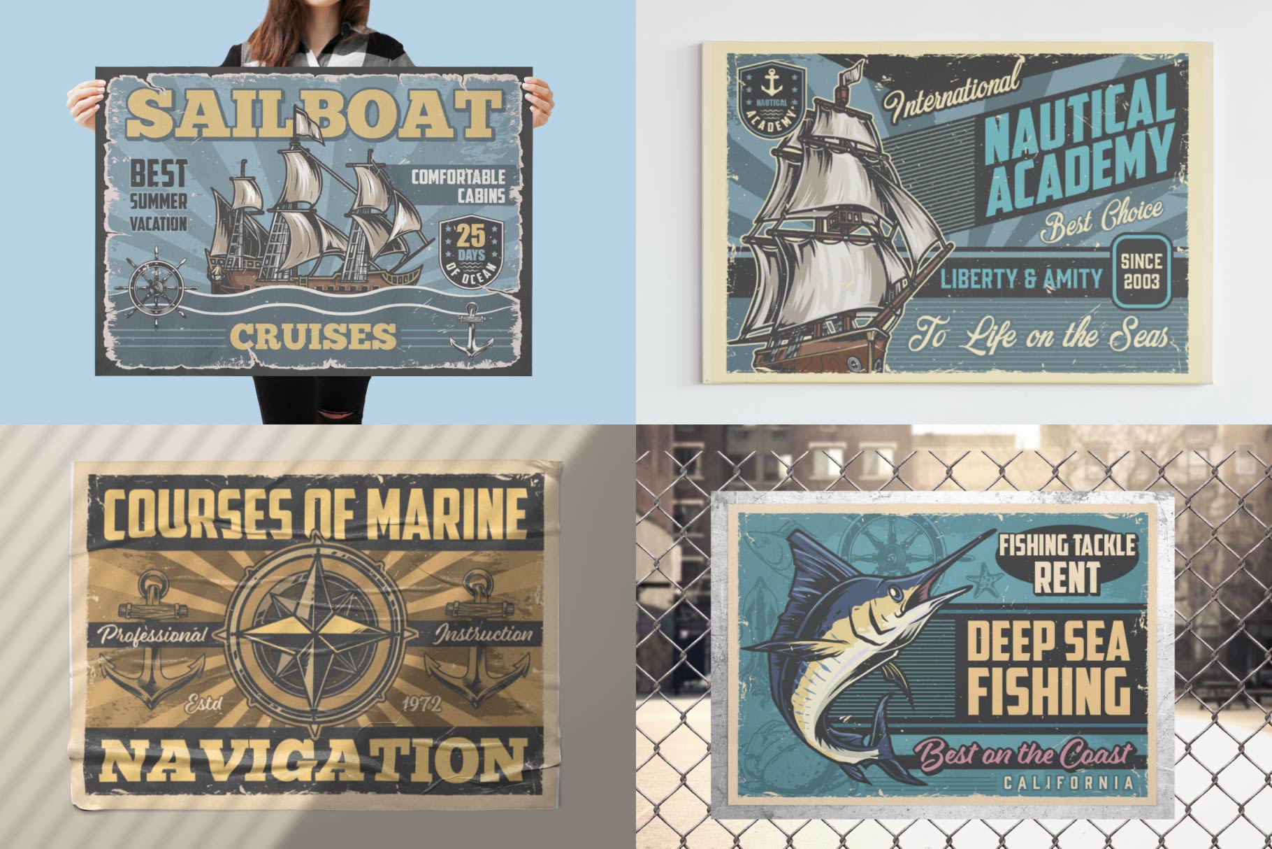 Nautical Posters – Vintage Sea Collection (45)