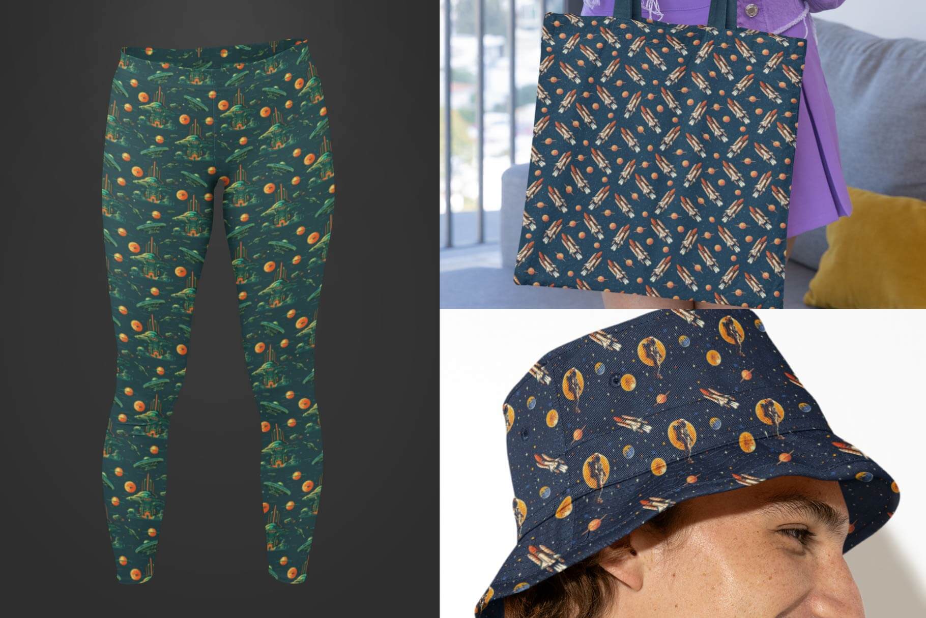 Space Patterns – Seamless Sci-Fi Designs (24)