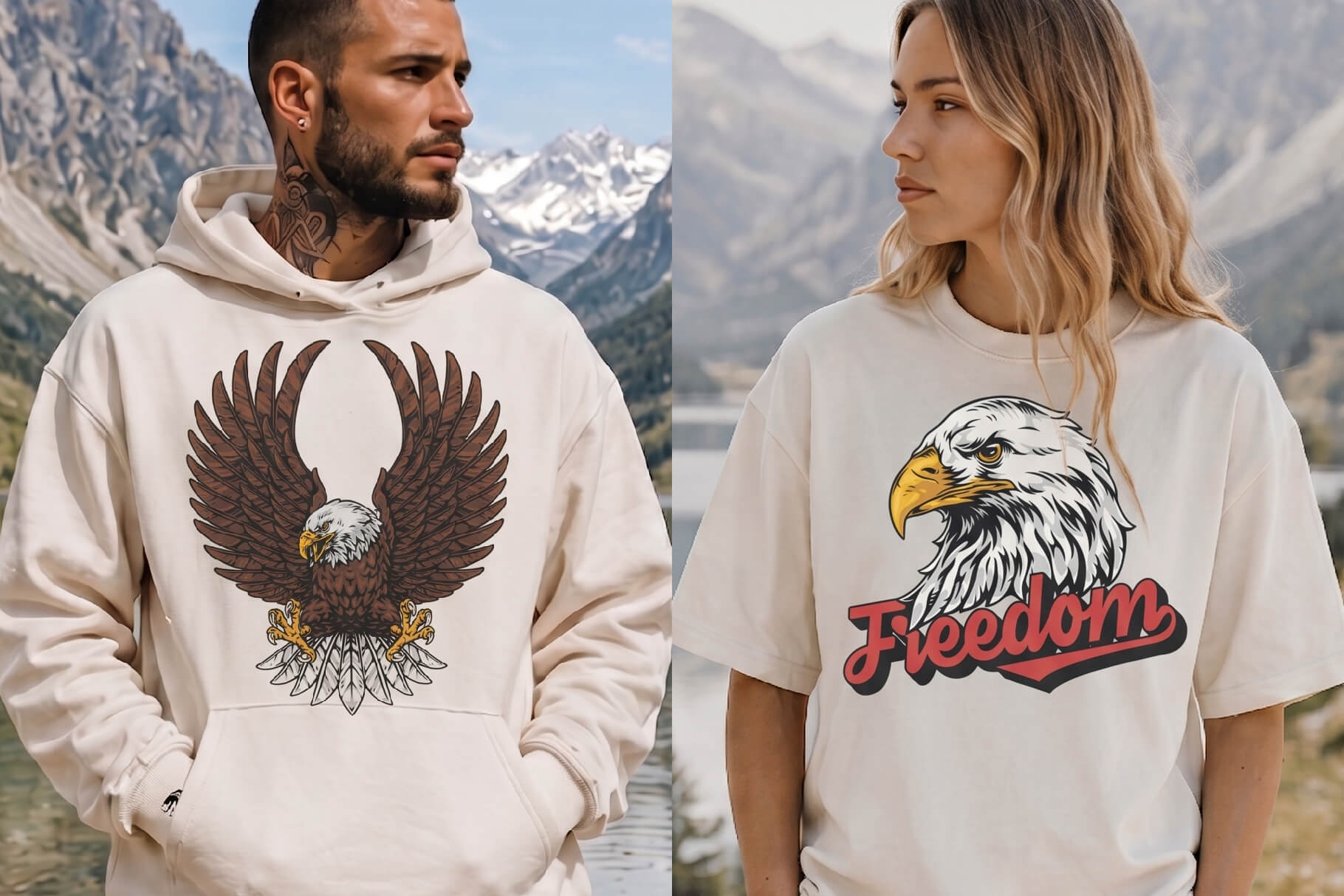 Bald Eagle Vector Illustrations (17)