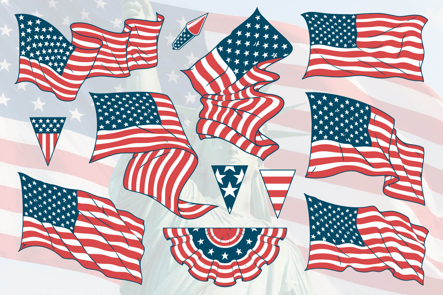4th of July – Independence Day Vector Design Bundle