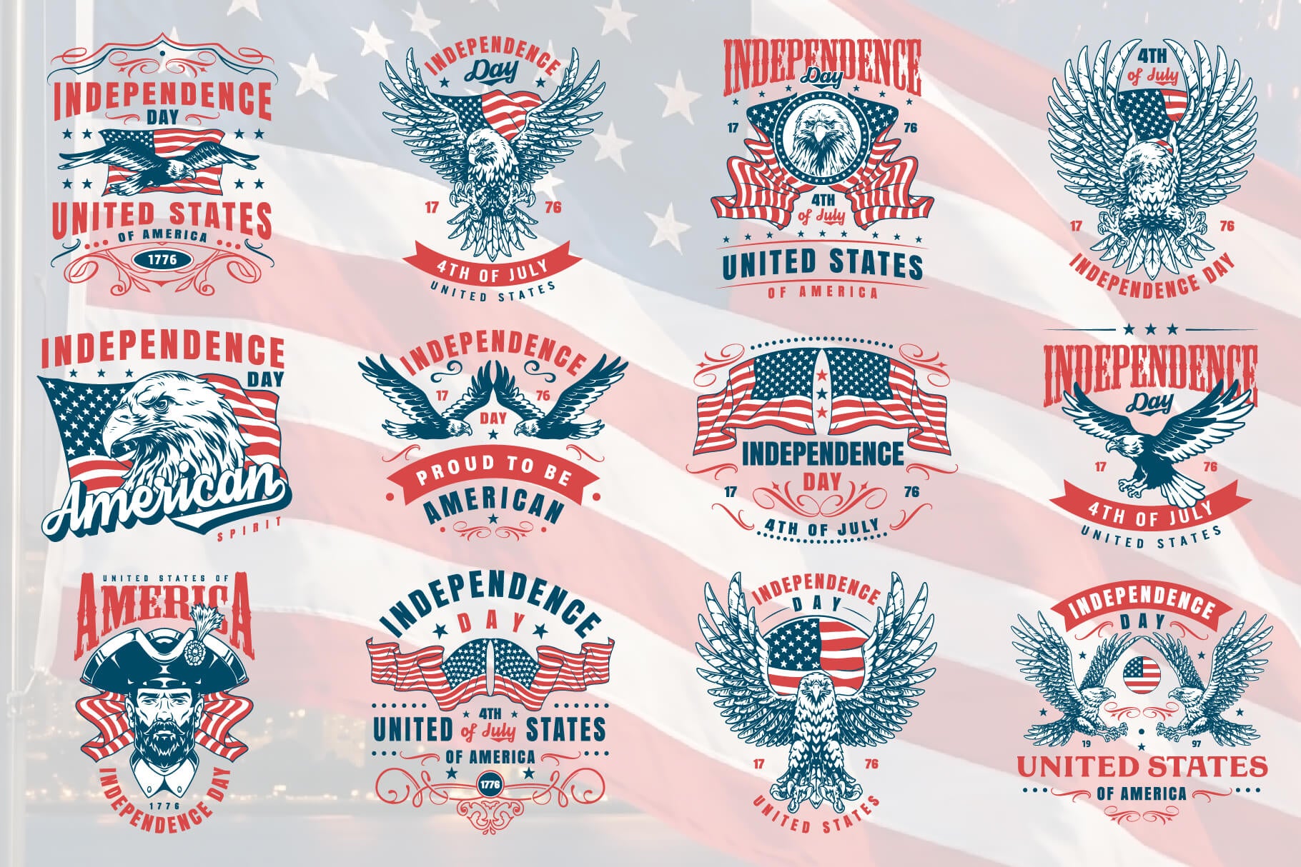 4th of July – Independence Day Vector Design Bundle