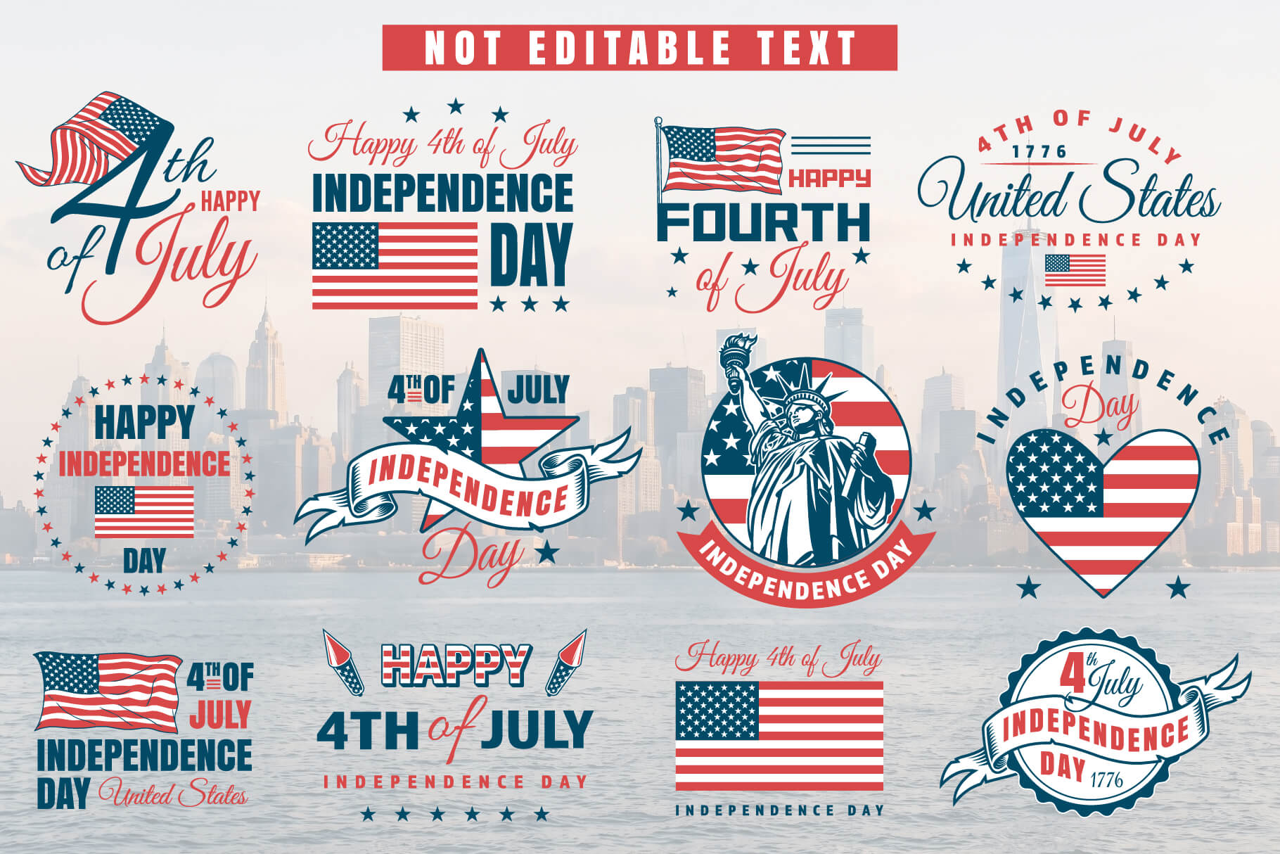4th of July – Independence Day Vector Design Bundle