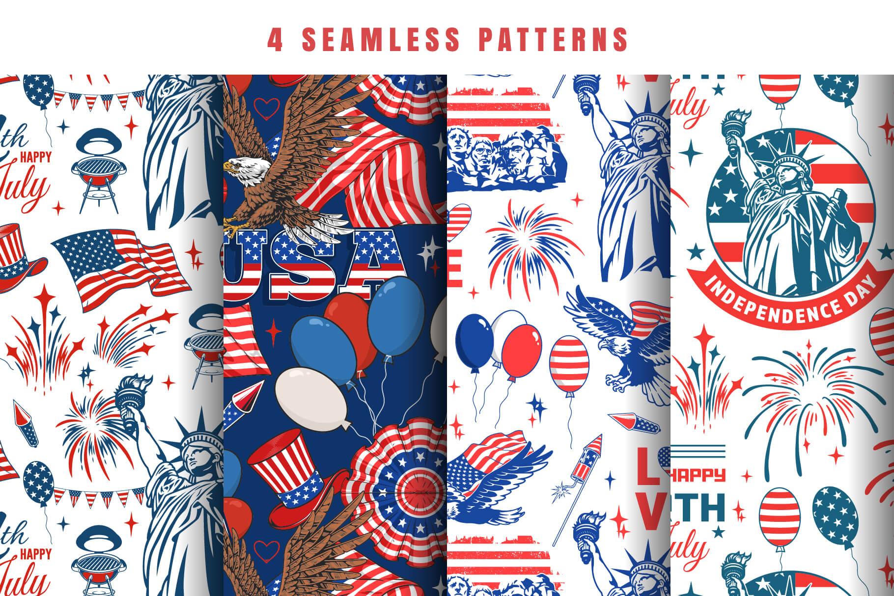 4th of July – Independence Day Vector Design Bundle