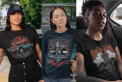 Different Custom cars t-shirt designs on apparel mockups