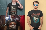 Different Barbershop t-shirt designs on apparel mockups